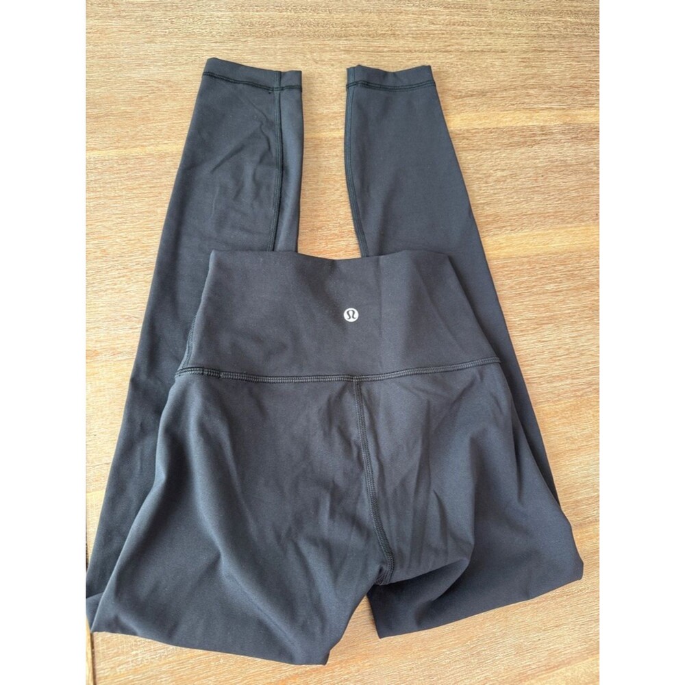 Lululemon Black High-Rise Leggings Size 2 with 25” Inseam